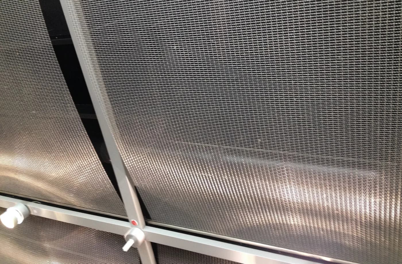 Commercial architectural metal mesh ceiling application record