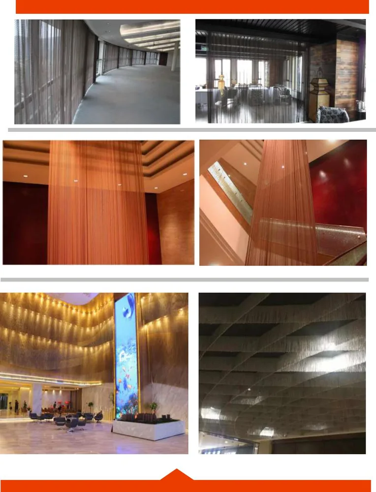 Flexible coil drapery interior application reference for architectural metal mesh projects